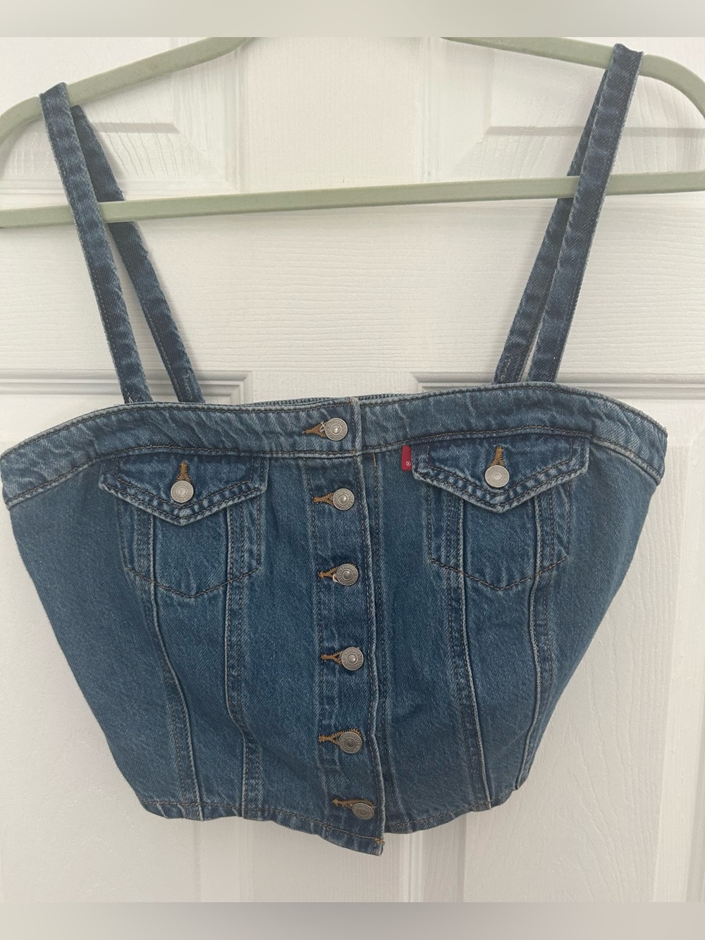 Levi's Premium Denim Tube Top - NWT - Picture 6 of 8